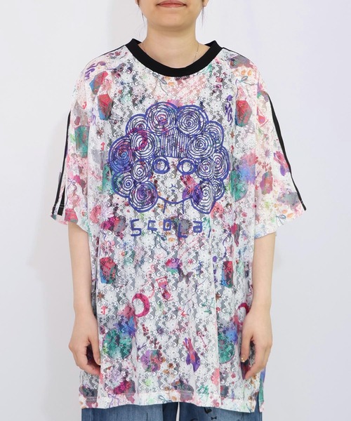 ScoLar tシャツ 152704：スカラーマーク×POP総柄レース