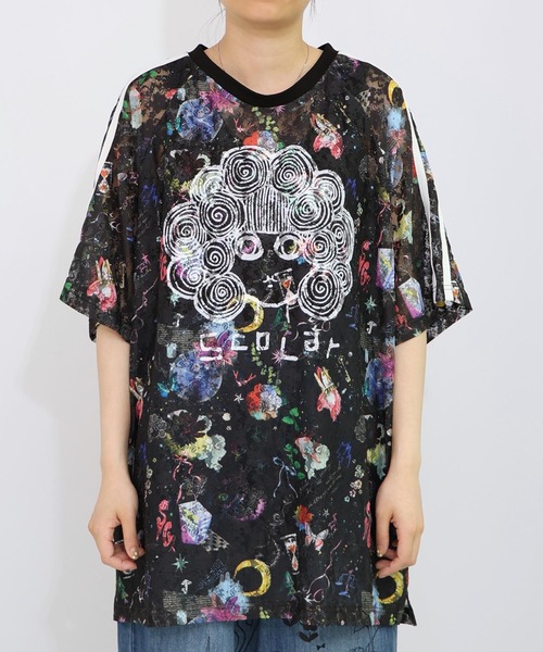 ScoLar tシャツ 152704：スカラーマーク×POP総柄レース