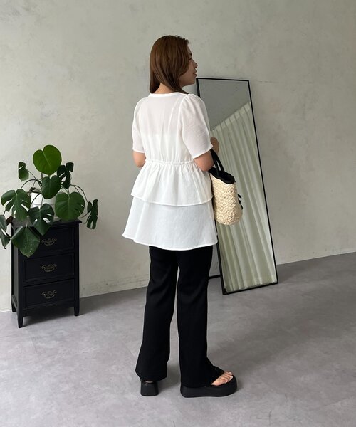 prose verse（プロズヴェール） ブラウス シャツ 「MOMO」Vネック