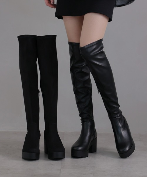 VIVIAN（ヴィヴィアン） ロングブーツ L ブラック系その他3 レディース