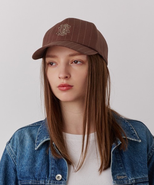 Chapeau d' O シャポードオー 未使用 カサブランカ ブラウン 帽子 Chapeau d' O（シャポードオー） キャップ 帽子 Autumn Emblem Cap