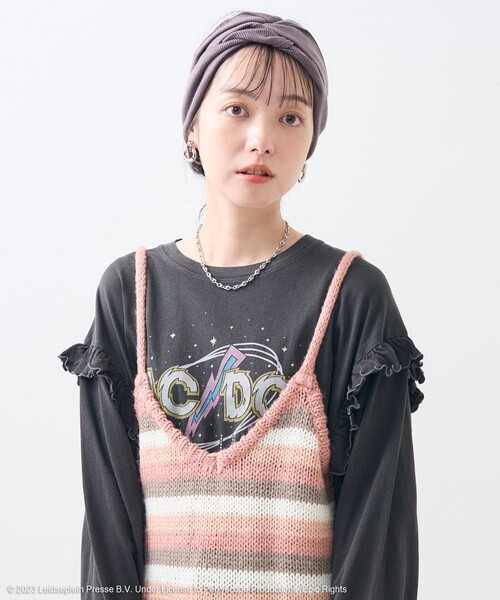 「FREAK'S STORE」 長袖カットソー フリ- チャコール レディース