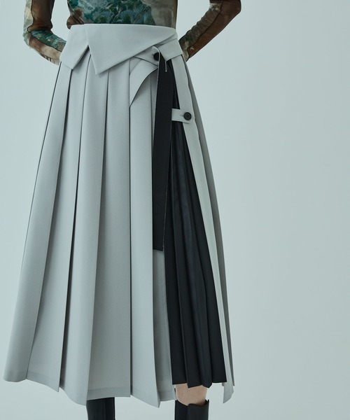 UNITED TOKYO グレー プリーツスカート サイズ1 UNITED TOKYO（ユナイテッドトウキョウ） プリーツスカート 1 グレー