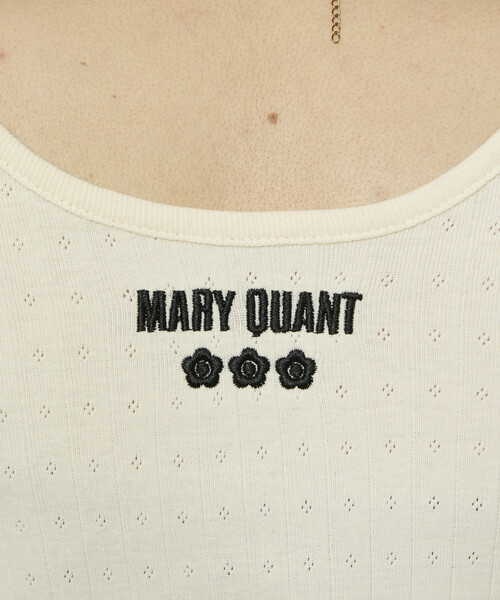 tシャツ MARY QUANT × PUBLUX/マリークワント ワンポイント刺繍 2WAY 針抜きフライス ロンT　限定展開 レディース | PUBLUX | 08