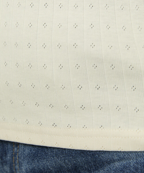 tシャツ MARY QUANT × PUBLUX/マリークワント ワンポイント刺繍 2WAY 針抜きフライス ロンT　限定展開 レディース | PUBLUX | 06