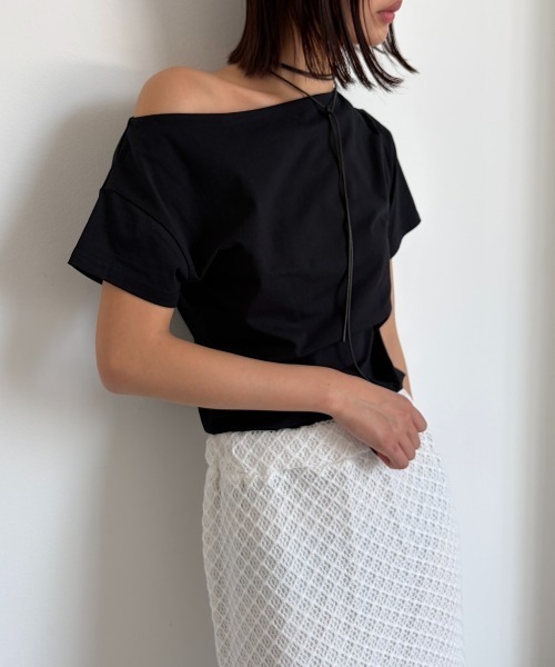 ✨美品✨ Ameri VINTAGE アシンメトリー ワンショルダー シャツ AIC. tシャツ アシンメトリーワンショルダートップス レディース