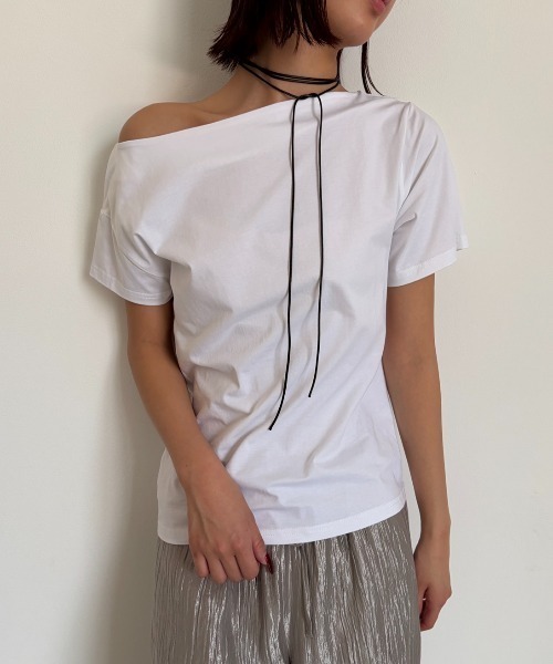 ✨美品✨ Ameri VINTAGE アシンメトリー ワンショルダー シャツ AIC. tシャツ アシンメトリーワンショルダートップス レディース
