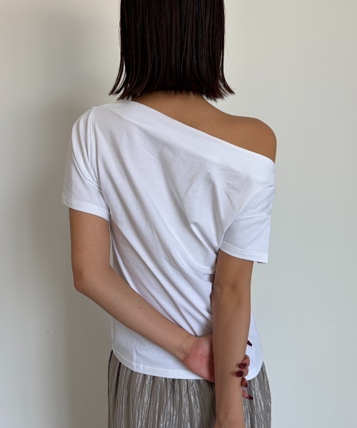 レアENFOLDenfold希少コレクションライン☆アシンメトリートップス AIC. tシャツ アシンメトリーワンショルダートップス レディース