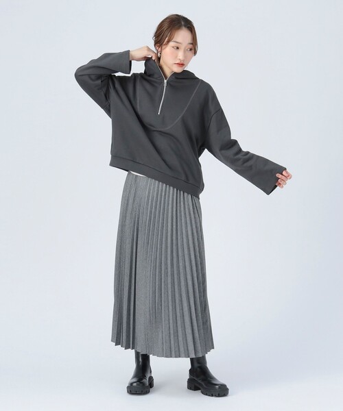 BEAMS HEART（ビームス ハート） パーカー ハーフジップ フード