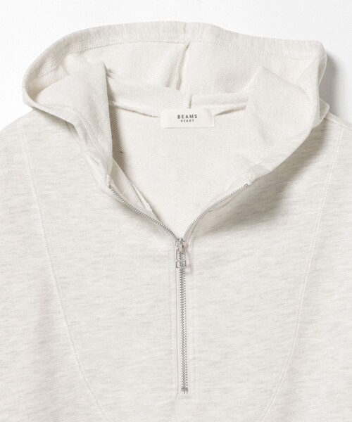 BEAMS HEART（ビームス ハート） パーカー ハーフジップ フード