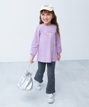 tシャツ 綿100% デビラボ プリント 長袖...の詳細画像1