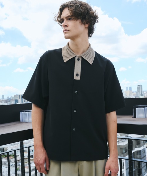 UNITED TOKYO メンズ　半袖ニットシャツ　サイズS UNITED TOKYO メンズ 半袖ニットシャツ サイズS UNITED TOKYO