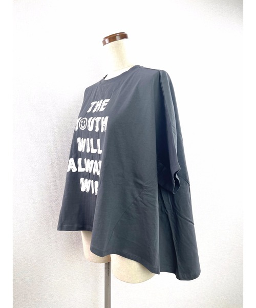 tシャツ 袖下切り替えフレアーTEE レディース