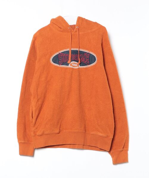 Supreme（シュプリーム） 刺繍プルオーバーパーカー M オレンジ メンズ