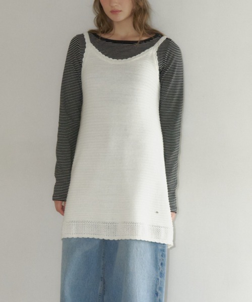 GIUNON tシャツ boat neck border long-t / ボートネックボーダーロンT