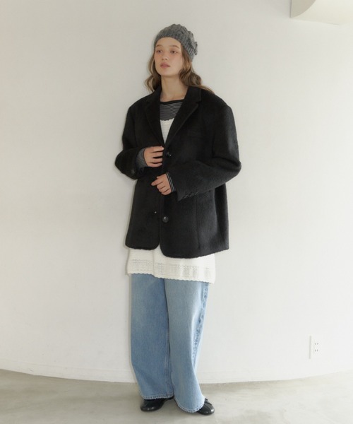 ボートネックボーダーロングT GIUNON tシャツ boat neck border long-t / ボートネックボーダーロンT