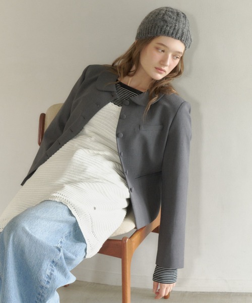 GIUNON tシャツ boat neck border long-t / ボートネックボーダーロンT