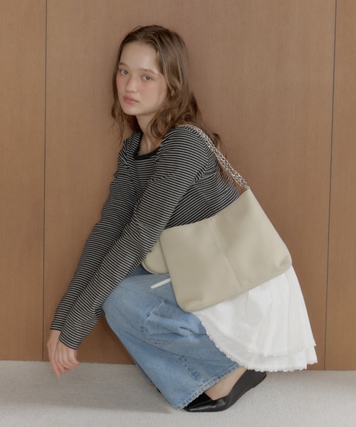 GIUNON tシャツ boat neck border long-t / ボートネックボーダーロンT