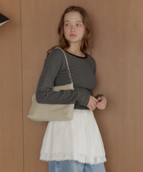 GIUNON tシャツ boat neck border long-t / ボートネックボーダーロンT