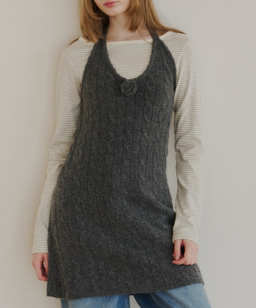 GIUNON tシャツ boat neck border long-t / ボートネックボーダーロンT