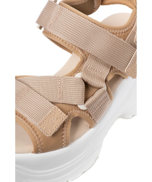 「R&E」 フラットサンダル S ブラック レディース_画像7