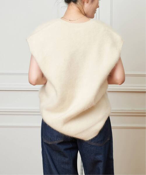 ★未使用　IENA LA BOUCLE メランジハンドニットベスト★ ienalaboucle メランジハンドニットベスト 予約》IENA LA BOUCLE