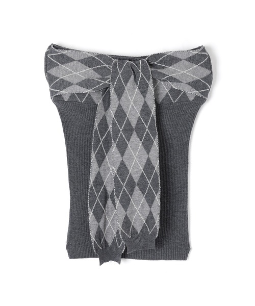 M DOLLY アンサンブル argyle grazia knit set tops/アーガイル