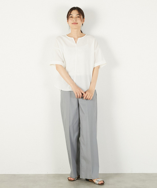 「MELROSE claire」 半袖ブラウス FREE レモンイエロー レディース_画像2