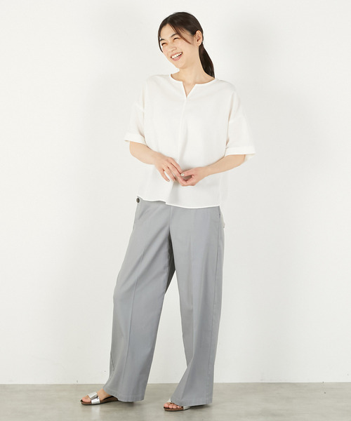 「MELROSE claire」 半袖ブラウス FREE レモンイエロー レディース_画像3