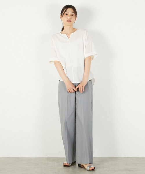 「MELROSE claire」 半袖ブラウス FREE レモンイエロー レディース_画像7