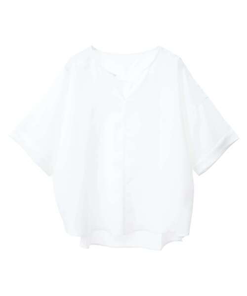 「MELROSE claire」 半袖ブラウス FREE レモンイエロー レディース_画像9