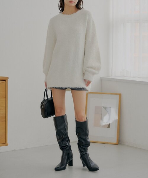 【新品・未使用】Chico ロングスラウチーブーツ／ベージュ（Mサイズ） ロングスラウチーブーツ | Chico(チコ)レディース | PAL CLOSET(パル