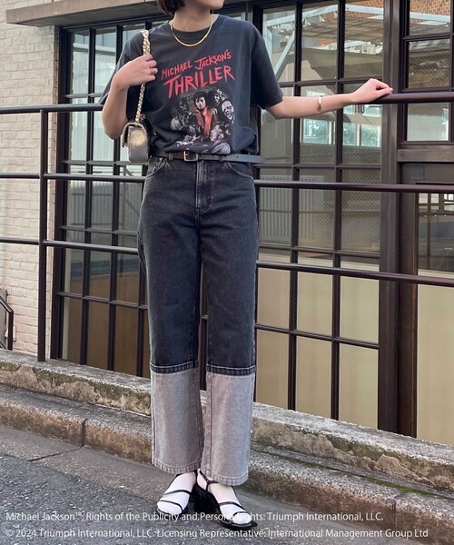 「GOOD ROCK SPEED」 半袖Tシャツ FREE チャコールグレー レディース_画像5