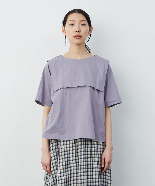 「LOISIR」 半袖カットソー FREE キナリ レディース_画像3