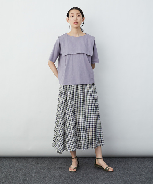 「LOISIR」 半袖カットソー FREE キナリ レディース_画像4