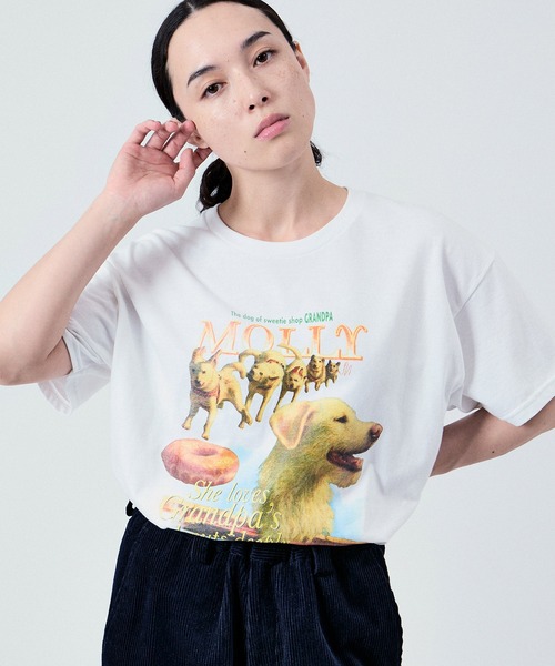 M TO R（ムウトアール） tシャツ 「GRANDPA」別注 MOLLY DOG 半袖 T