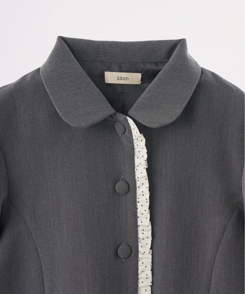 ジャケット テーラードジャケット frill lady jacket / フリルデザイン