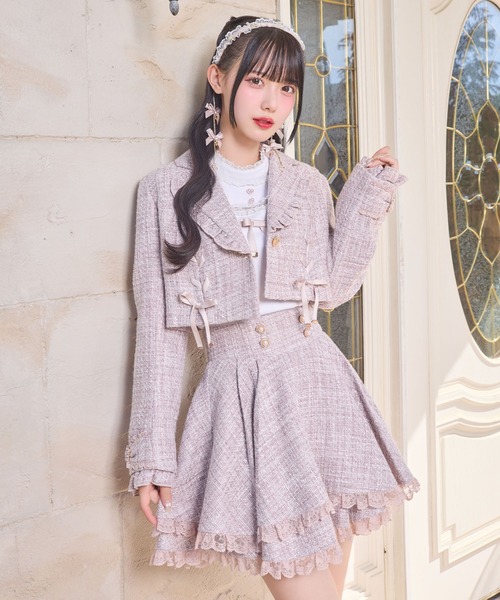 ROJITA（ロジータ） スカート ダブルフレア裾レーススカート