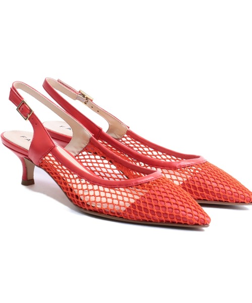 「Fabio Rusconi」 ヒールサンダル 38 レッド レディース