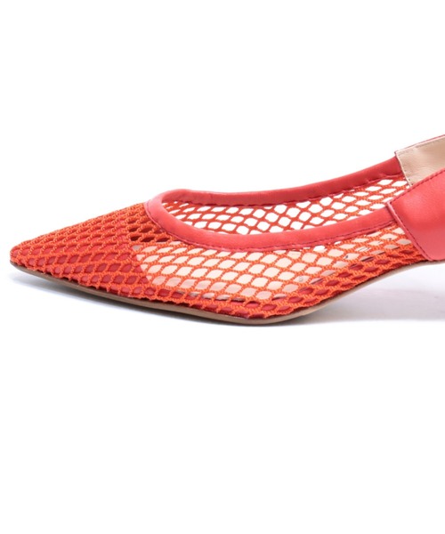 「Fabio Rusconi」 ヒールサンダル 38 レッド レディース