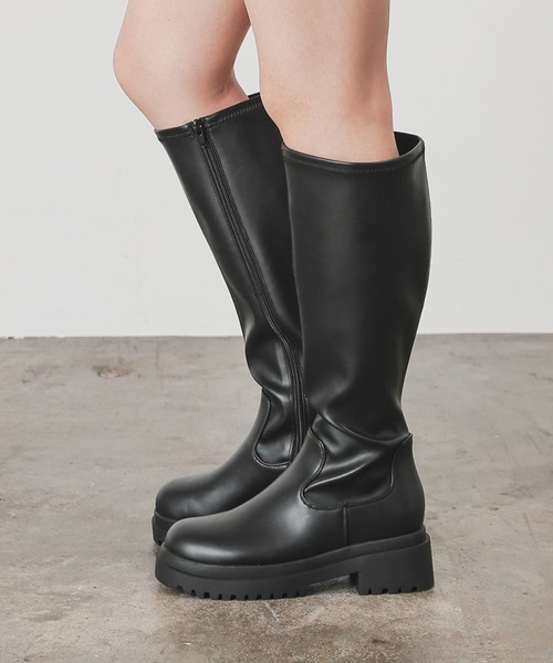 Honeys（ハニーズ） ブーツ 厚底ロングブーツ レディース : ZOZOTOWN