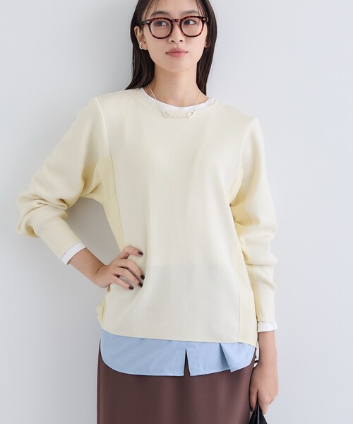 INDIVI（インディヴィ） ニット セーター 「洗える／選べる8色」トーン