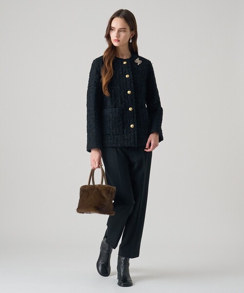 ANAYI（アナイ） コート アウター フラッグツイードキルティングコート