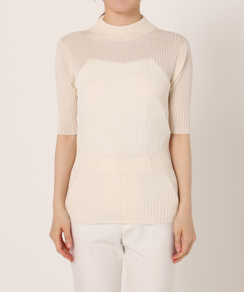 NOBLE（ノーブル） 半袖ニット - ホワイト レディース : ZOZOTOWN