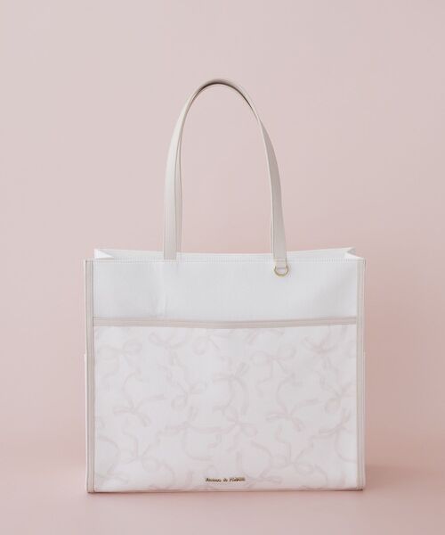 Maison de FLEUR（メゾンドフルール） トートバッグ リボンプリント
