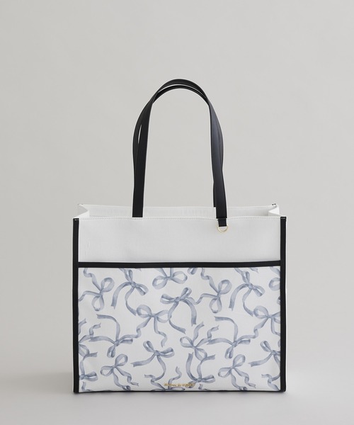 Maison de FLEUR（メゾンドフルール） トートバッグ リボンプリント