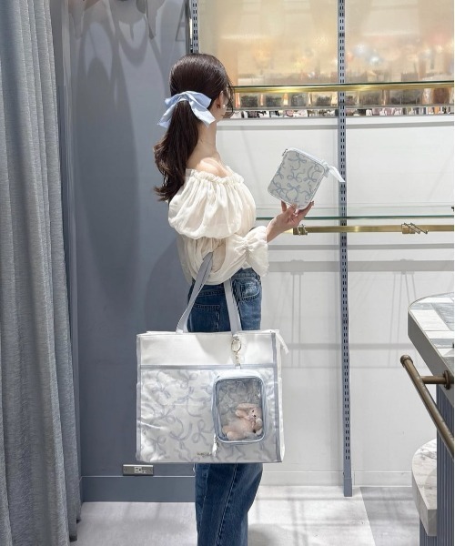 Maison de FLEUR（メゾンドフルール） トートバッグ リボンプリント