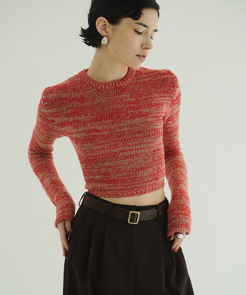 CLANE(クラネ) ニット セーター COTTON SHORT KNIT TOPS レディース CLANE(クラネ) ニット セーター COTTON SHORT KNIT TOPS レディース