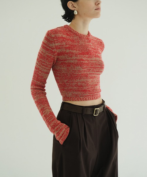 CLANE（クラネ） ニット セーター COTTON SHORT KNIT TOPS レディース
