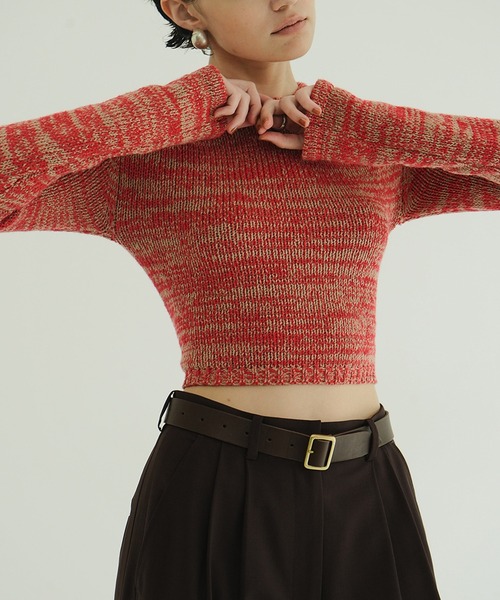 CLANE（クラネ） ニット セーター COTTON SHORT KNIT TOPS レディース